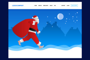 Download Christmas Concept of Header Web Design for Landing Page - Premium Resources