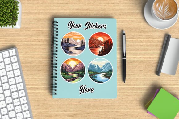 Download Spiral Notebook Sticker Design Showcase - Showcase Collection