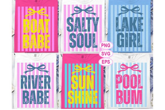 Download Striped Summer Lake River SVG PNG Bundle - Premium Bundle