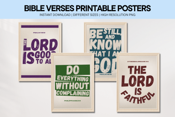 Download Bible Verse Wall Art Minimal Poster - Minimal Collection