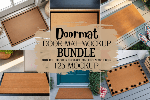 Download Doormat Mockup Bundle, Door Mat Mockups - Premium Resources